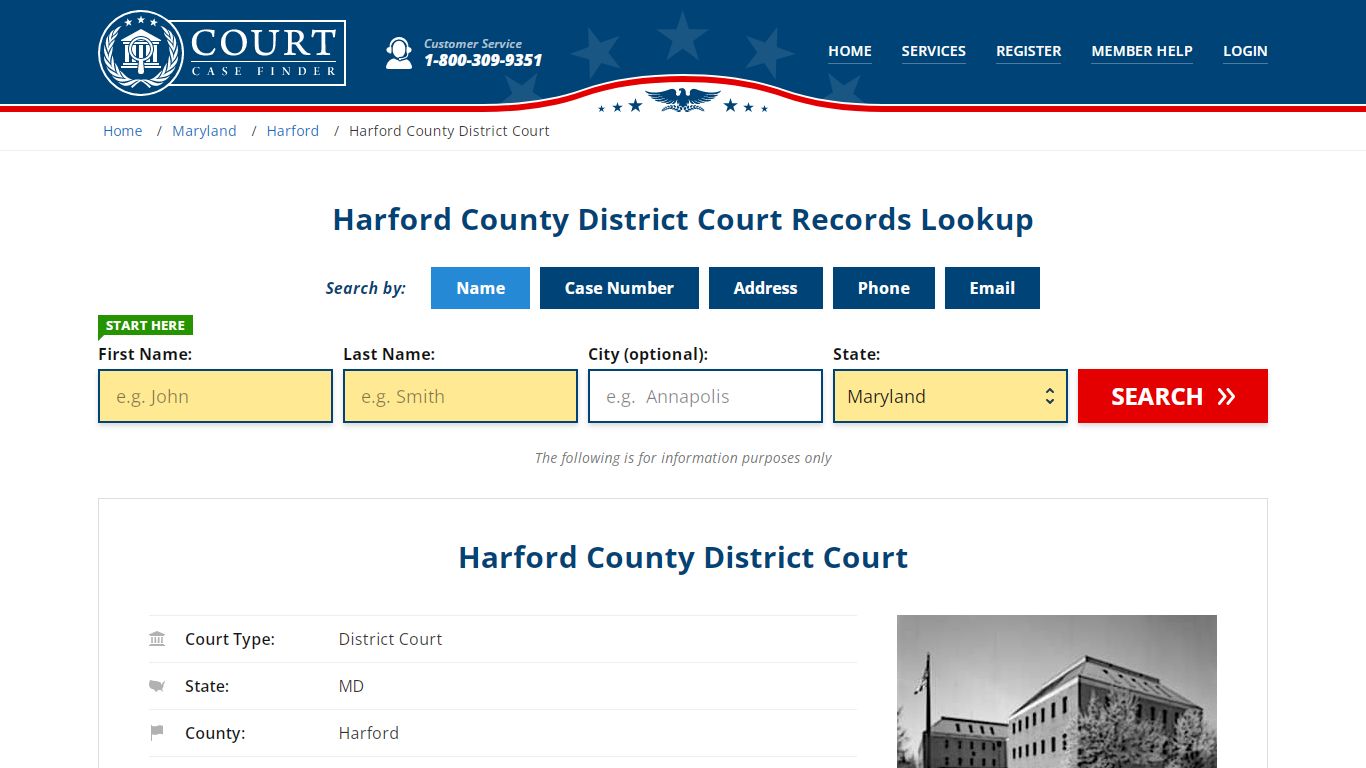 Harford County District Court Records | Bel Air, Harford County, MD ...
